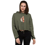 Wealthy Soul Flamingo Crop Hoodie